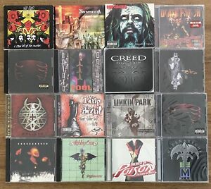 New ListingLot Of 20 Metal CD’s, Used, Necromantia, Rob Zombie, Disturbed, Tool, Incubus,