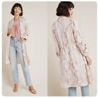 Anthropologie NEW Cupcakes And Cashmere Neptune Snakeprint Trench Coat Sz S