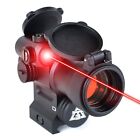 AT3 LEOS Red Dot Sight with Integrated Laser & Riser - 2 MOA Red Dot Scope wi...