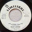 DEAN CARTER Sixteen Tons / The Lucky One Limelight Y-3019 Rockabilly 45 PROMO VG