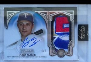 Corey Seager 2023 Topps Dynasty Auto Dynastic Decoration 50 Years #/5