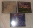LOT OF 3 MEGADETH CDS DISCS LOOK VERY GOOD YOUTHANASI RUST IN PEACE CRYPTIC