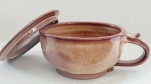 New ListingClement Clayworks Enjoy Life Hand Thrown Pottery Drip Glazed Lidded Mug Signed