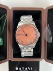 Batavi Atelier Watch,  Limited Edition Salmon Dial, Brand New, Box and Papers