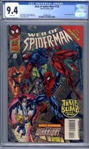 Web of Spider-Man #129  (1995) New Warriors and Black Cat  CGC 9.4