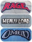 Rage Heavy Load Omen embroidered logo back patch heavy metal manowar saxon