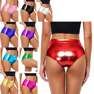 Women's Shorts Party Hot Pants Shiny Panties Dance Bottoms Disco Underwear Rave