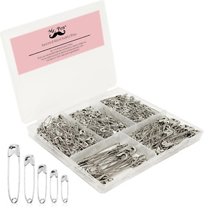Mr. Pen 300pc Safety Pins Bulk - Silver, Assorted Sizes