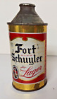 Rare Fort Schuyler Lager Cone Top Beer Can Utica New York