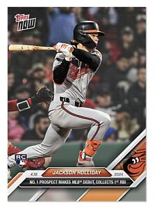 🔥 [FIRST TOPPS RC] Jackson Holliday 2024 MLB Topps Now #61 Rookie Card