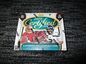 2019 PANINI CERTIFIED FOOTBALL FOTL HOBBY BOX 1st OFF THE LINE SEALED
