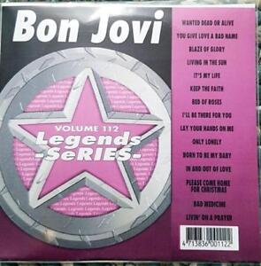 LEGENDS KARAOKE CDG BON JOVI 1980'S ROCK POP #112 15 SONGS CD+G BAD MEDICINE