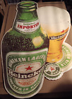 Heineken Beer Sign vintage. Made in Holland.  Weights around 1 lbs 18 x 29.5