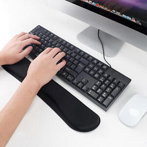 Keyboard Wrist Rest Pad Wrist Rest Support Computer Cushion Memory Foam Black