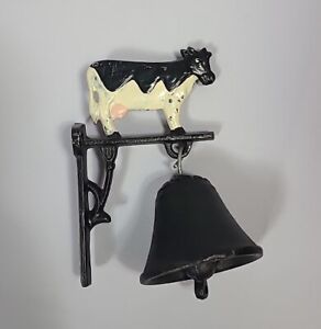New ListingVtg Cast Iron Cow Bell Wall Mounted Dinner Bell Cabin Core Cottage Core Farm