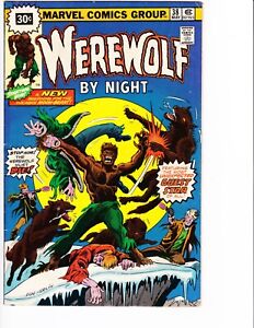 WEREWOLF BY NIGHT # 38 RARE 30 CENT PRICE VARIANT MARVEL  BROTHER VOODOO CAMEO