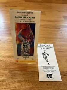 1993 Larry Bird Retirement Night Ticket Boston Garden Celtics