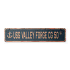 USS VALLEY FORGE CG 50 Vintage Street Sign us navy ship veteran sailor rustic
