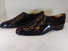BALLY men's shoes size 11 D (M) brown leather cap toe Oxford made in Italy.