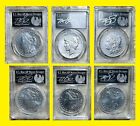 2021 Morgan Peace Silver Dollar 6 COINS SET PCGS MS 70 FIRST DAY CLEVELAND