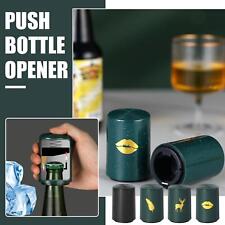 Magnetic Automatic Beer Bottle Cap Opener Push Down NI Opener Gifts
