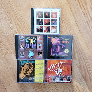 90s Country CDs Lot of 5 Compilation CDs- Mixes & Standards