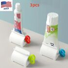 3Pcs Toothpaste Squeezer Bathroom Tube Easy Stand Dispenser Rolling Holder Seat