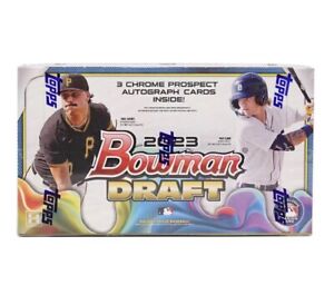2023 Bowman Draft Baseball Jumbo Hobby Box 3 Autos Factory Sealed