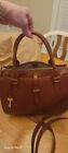 Fossil Ryder Satchel Purse Leather  - Brown