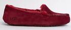 US Size 7 - UGG Women's ANSLEY Suede Slippers Leather in Red Wine