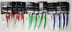 Saltwater Jigs Lot 12 Lures Assist Rigged-100g,3.5oz,3clrs,Slow Pitch Sardine