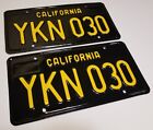 1969 Vintage ORIGINALS California License Plates 1963 1964 1965 1967 1968 1966