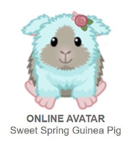 Webkinz Classic Sweet Spring Guinea Pig *Code Only*