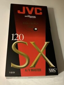 1 JVC T-120 SX VHS Blank Tape New Sealed High Performance 6 Hrs SX 120 Tape