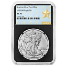 2023 (W) $1 American Silver Eagle NGC MS70 West Point Star Label Retro Core