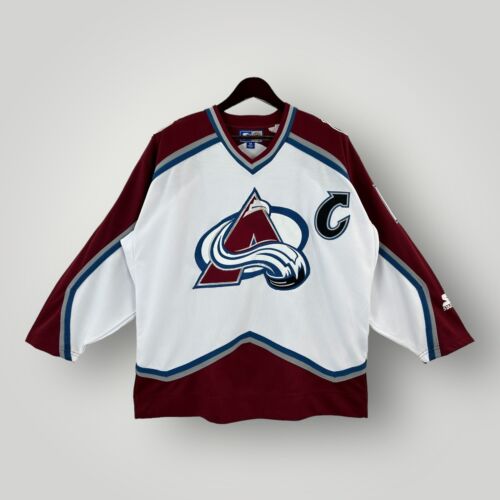 Joe Sakic NHL Colorado Avalanche Jersey 1990 Authentic Starter Stitched White M