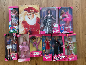 Lot (10) Barbie Dolls 90s Jewel~Army~Ballerina~School~Charity~Easter~Disney+ NEW
