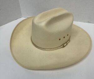 beaver brand shantung 10x hat ivory 7 1/4 cowboy western