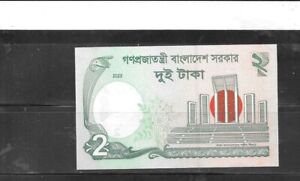 BANGLADESH 52e 2022 UNCIRCULATED  2 TAKA NEW BANKNOTE BILL NOTE PAPER MONEY