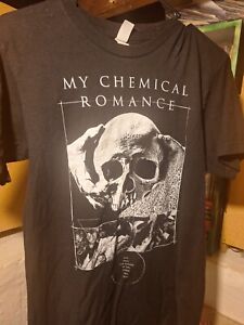My Chemical Romance Med T-Shirt Skull Hands Only Live Forever Light You Make MCR