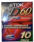 New ListingTDK D60 10-Pack Of Cassette Tapes NEW Factory Sealed