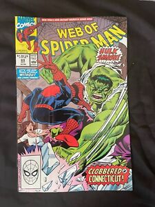 Web of Spider-Man #69 - Clobbered by Connecticut! - Comic
