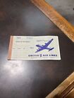 Vntg 1946 United Airlines Passenger Coupon Booklet