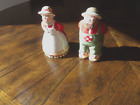 Kissing Man And Woman Salt And Pepper Shakers Vintage Countre With Plugs b21