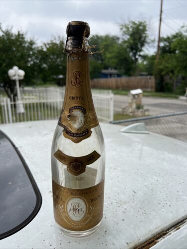 1990  Louis Roederer Champagne Cristal 750 ml Empty Bottle with Cork