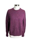 Woolrich Vintage Sweater Womens Sz Large Purple Wool Blend Chunky Knit FLAW