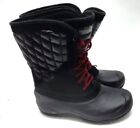 Women's THE NORTH FACE Black Quilted Snow Boots 7