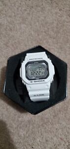 Casio G-Shock GLX-5600-7 G-Lide Tide Moon Graph White Square Digital Watch 5600