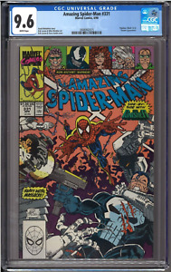 Amazing Spider-Man #331 CGC 9.6 White Pages Punisher Black Cat Venom