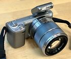 Sony NEX 5N with 18-55mm Zoom Lens and Flash Unit.